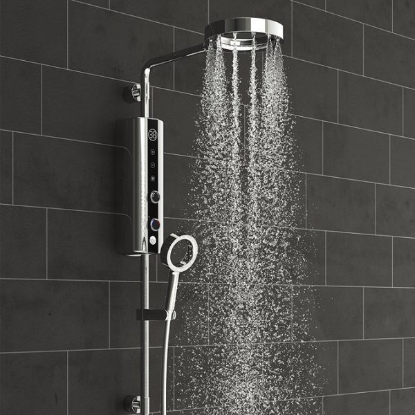 AQUAS Indulge Touch Inline X Jet 9.5KW Chrome Electric Shower - Image 7