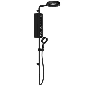 AQUAS Indulge Touch Inline X Jet 9.5KW Matte Black Electric Shower