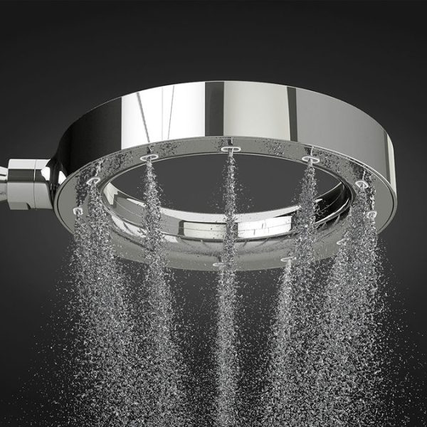 AQUAS XJET 200 Thermostatic Shower System   Chrome - Image 2