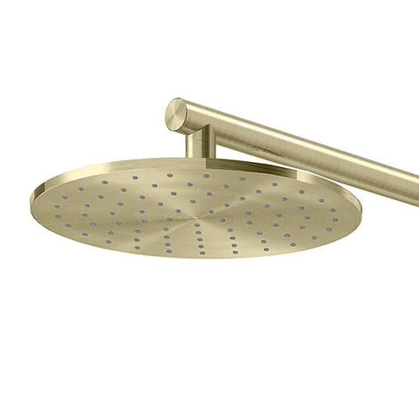AQUAS Turbo 110 Thermostatic Shower System   Brushed Brass - Image 3