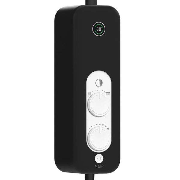 AQUAS Spa Flex 9.5kw 2 Outlet Matt Black Electric Shower - Image 3