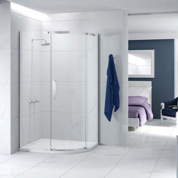 Merlyn Ionic Essence Frameless 1200 x 900mm 1 Door Offset Quadrant Enclosure