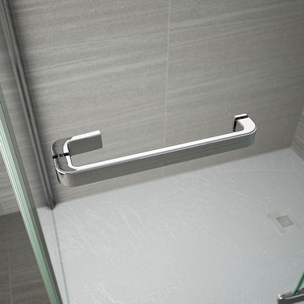 Merlyn 8 Series 1200 x 800mm Frameless 1 Door Offset Quadrant Enclosure - Image 2