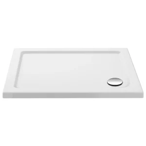 Aurora 1000 x 700mm Anti Slip Stone Rectangular Shower Tray