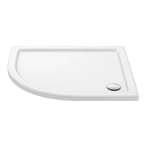 Aurora 1000 x 800mm LH Anti Slip Offset Quadrant Shower Tray
