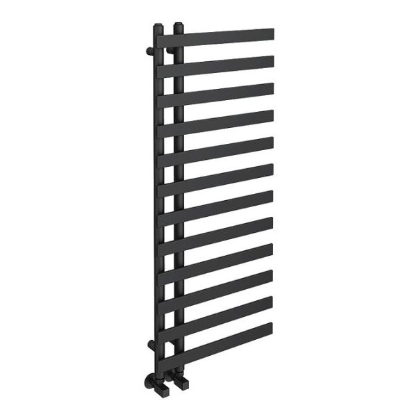 Arezzo Anthracite 1200 x 500mm 12 Bars Designer Heated Towel Rail - Image 3