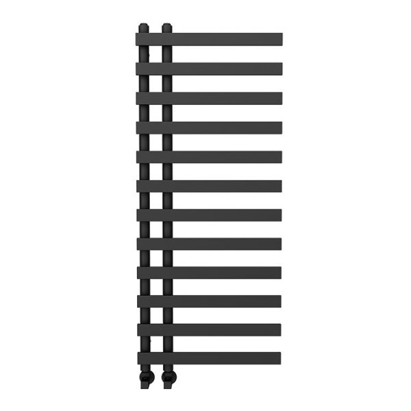 Arezzo Anthracite 1200 x 500mm 12 Bars Designer Heated Towel Rail - Image 2