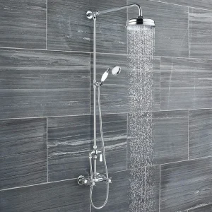 Hudson Reed Traditional Thermostatic Shower Valve & Rigid Riser Kit