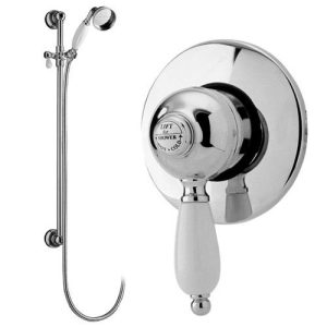 Nuie Nostalgic Manual Shower Valve + Slider Rail Kit