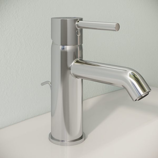 VitrA   Minimax S Monobloc Basin Mixer with Pop up Waste   Chrome - Image 4