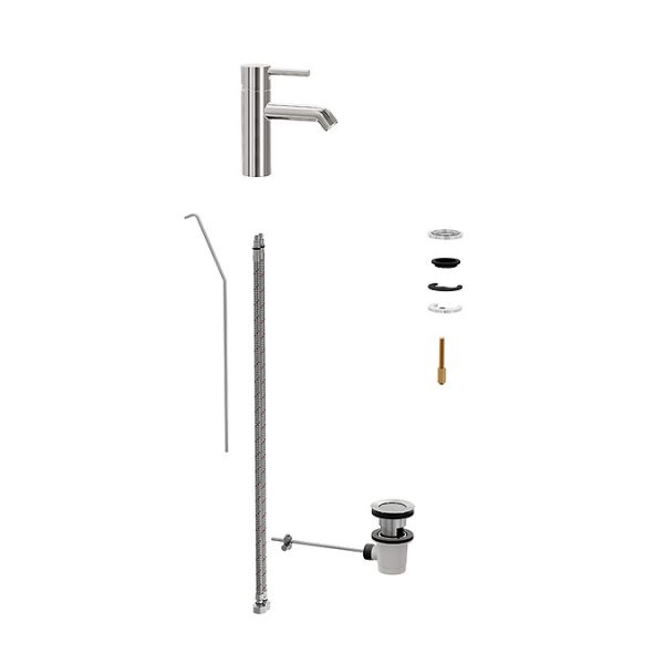 VitrA   Minimax S Monobloc Basin Mixer with Pop up Waste   Chrome - Image 2