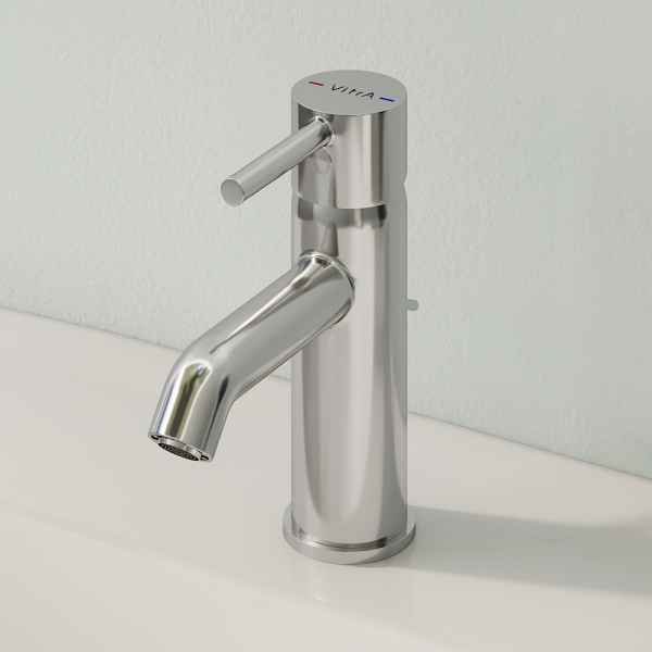 VitrA   Minimax S Monobloc Basin Mixer with Pop up Waste   Chrome