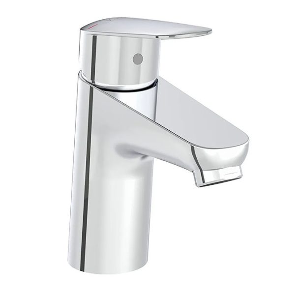 VitraA Flow Round Standard Basin Mixer   Chrome - Image 3