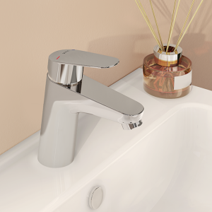 VitraA Flow Round Standard Basin Mixer   Chrome