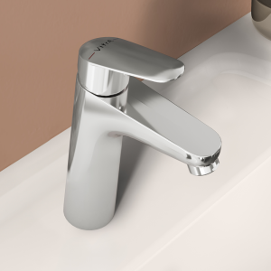 VitrA Flow Round Large Basin Mixer   Chrome
