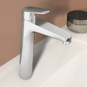 VitrA Flow Round Monobloc Tall Basin Mixer   Chrome