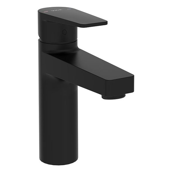 VitrA Flow Square Large Basin Mixer   Matt Black - Image 2