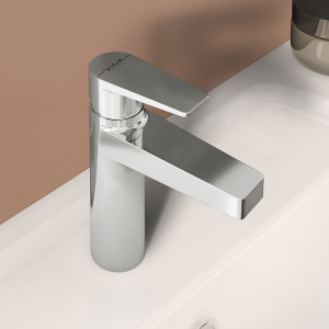 VitrA Flow Square Large Basin Mixer   Chrome