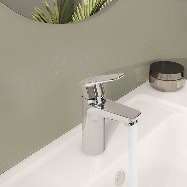 VitrA Flow Soft Round Standard Basin Mixer   Chrome - Image 3