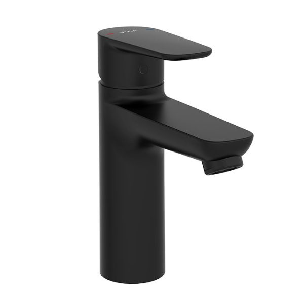 VitrA Flow Soft Large Basin Mixer   Matt Black - Image 2