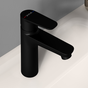 VitrA Flow Soft Large Basin Mixer   Matt Black