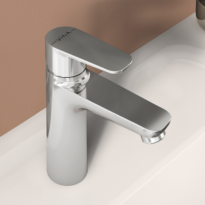 VitrA Flow Soft Large Basin Mixer   Chrome
