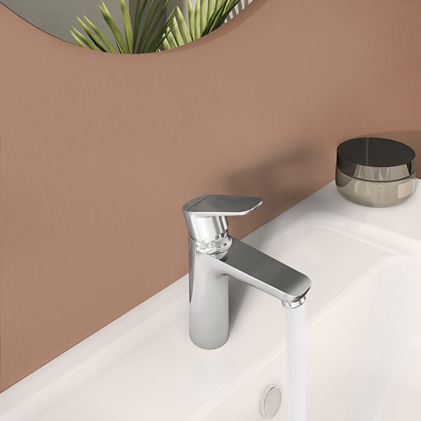 VitrA Flow Soft Large Basin Mixer   Chrome - Image 3