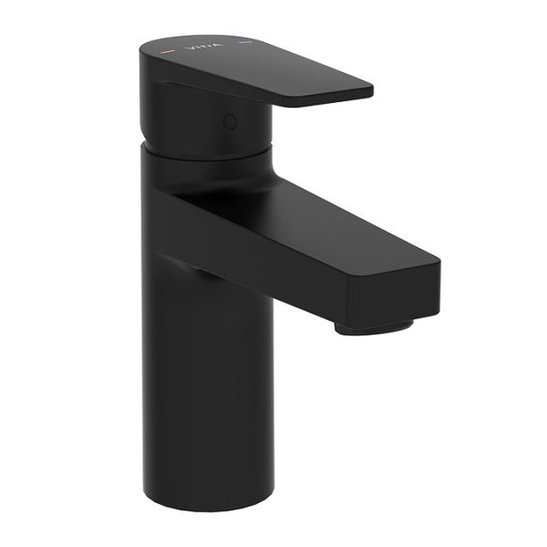 VitrA Flow Square Standard Basin Mixer   Matt Black - Image 3