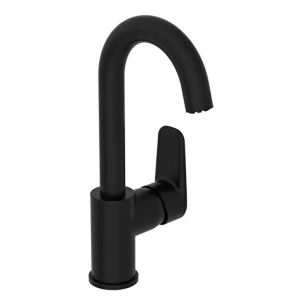 VitrA Flow Soft Single Lever Swivel Basin Mixer   Matt Black