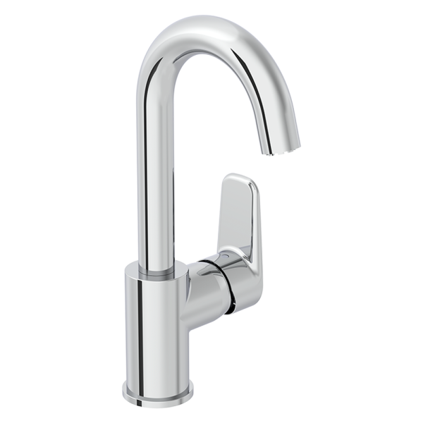 VitrA Flow Soft Single Lever Swivel Basin Mixer   Chrome
