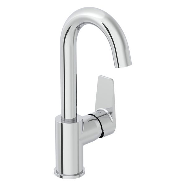 VitrA Flow Square Swivel Basin Mixer   Chrome - Image 2