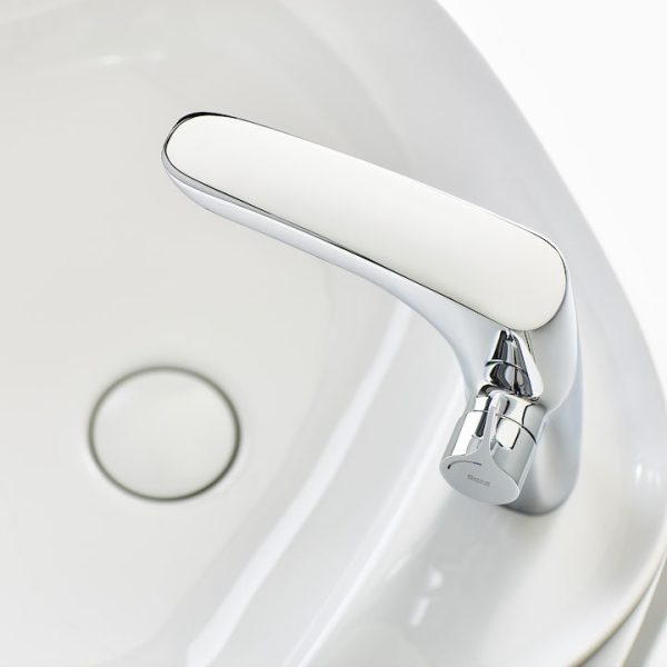 Roca Insignia Cold Start Basin Mixer with Click Clack Waste   Chrome - Image 2