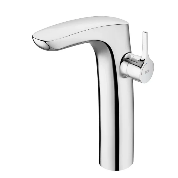 Roca Insignia Cold Start Tall Basin Mixer with Click Clack Waste   Chrome