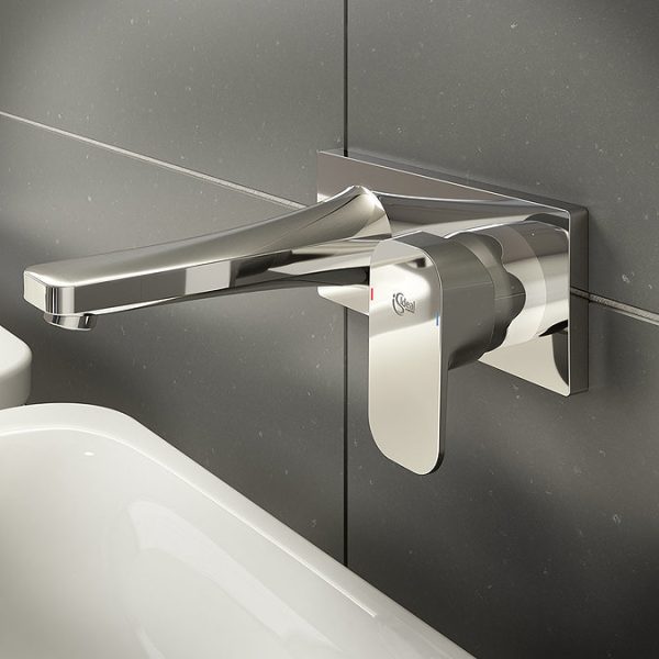Ideal Standard Tonic II 180mm Spout Wall Mounted Basin Mixer - Image 5