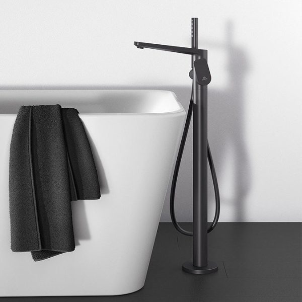 Ideal Standard Silk Black Tonic II Freestanding Bath Shower Mixer - Image 8