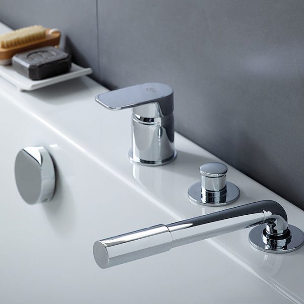 Ideal Standard Tonic II Single Lever 3 Hole Bath Shower Mixer with Spout - Image 6