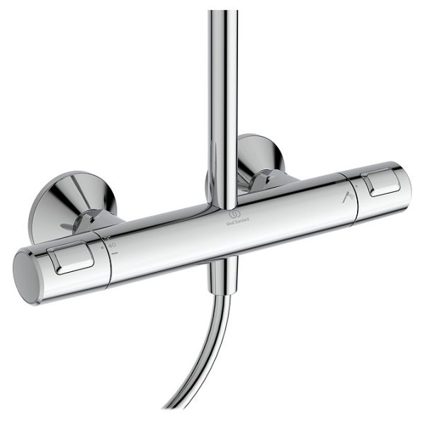 Ideal Standard Ceratherm T25+ Exposed Thermostatic Shower System Chrome - Image 2
