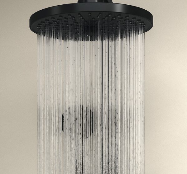 Ideal Standard Ceratherm T25+ Exposed Thermostatic Shower System Silk Black - Image 5