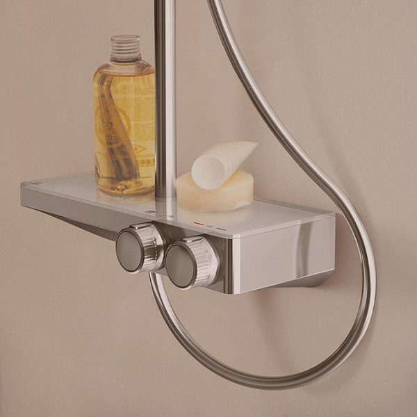 Ideal Standard Ceratherm S200 Exposed Thermostatic Shelf Shower System - Image 8