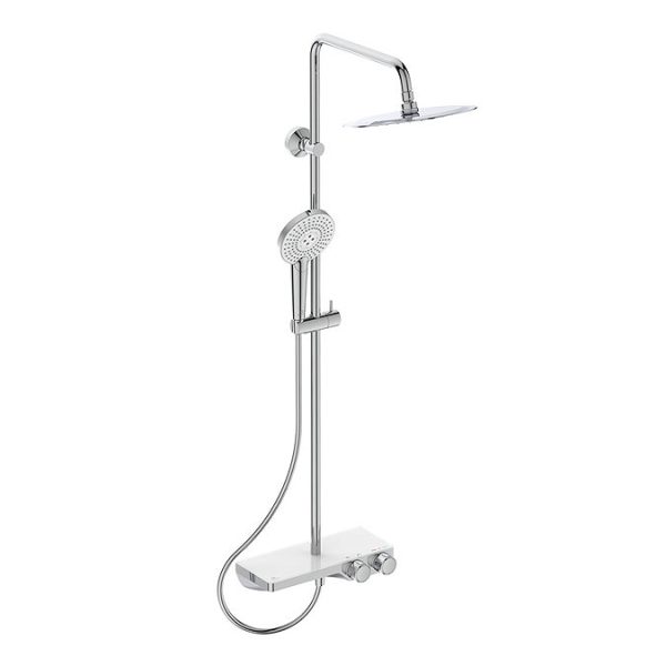 Ideal Standard Ceratherm S200 Exposed Thermostatic Shelf Shower System - Image 2