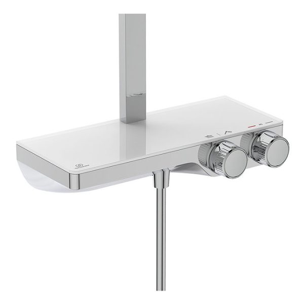 Ideal Standard Ceratherm S200 Exposed Thermostatic Shelf Shower System - Image 8