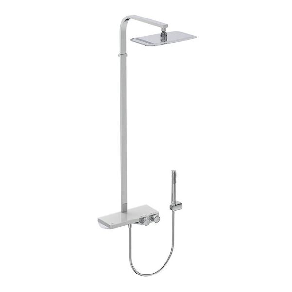 Ideal Standard Ceratherm S200 Exposed Thermostatic Shelf Shower System - Image 2