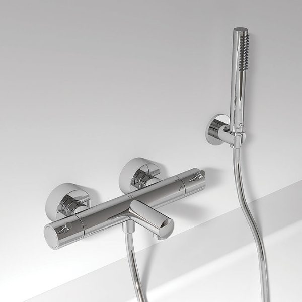 Ideal Standard Ceratherm T125 Exposed Thermostatic Wall Mounted Bath Shower Mixer - Image 2