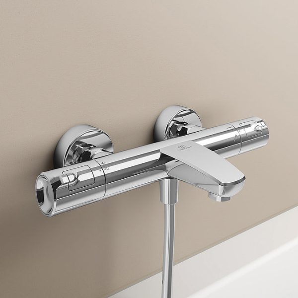 Ideal Standard Ceratherm T50 Exposed Thermostatic Wall Mounted Bath Shower Mixer - Image 2