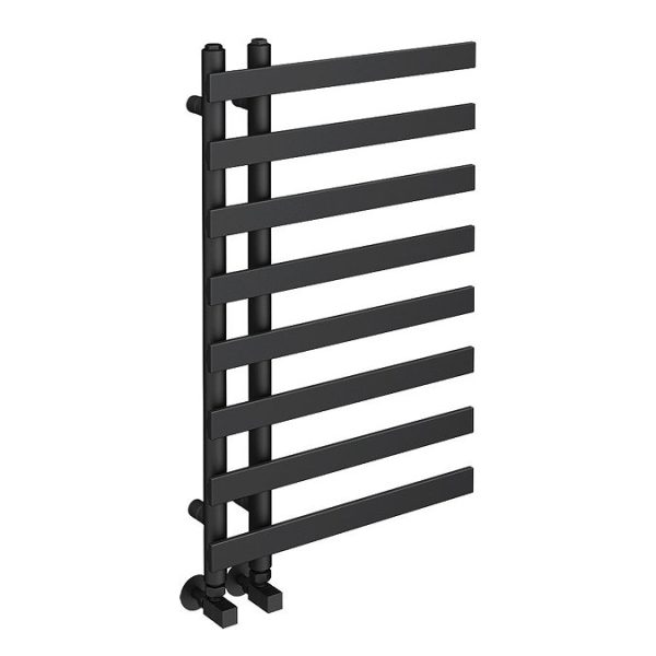 Arezzo Anthracite 800 x 500mm 8 Bars Designer Heated Towel Rail - Image 3
