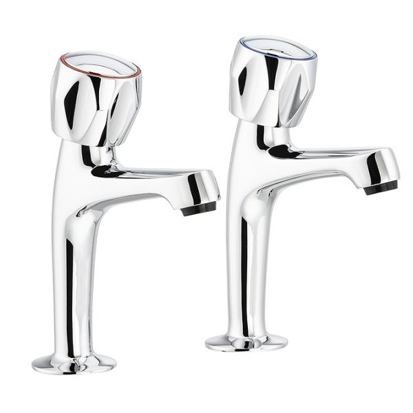 Abode Kitchen Pillar Taps (Pair)   Chrome - Image 2