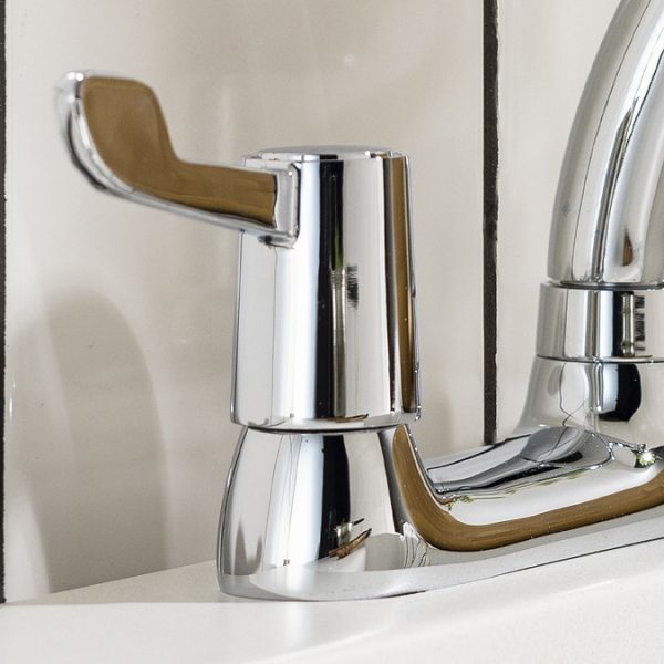 Abode Kitchen Lever Deck Mixer Tap   Chrome - Image 3