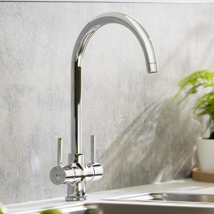 Abode Contemporary Water Filter Kitchen Mixer Tap with Filter Kit