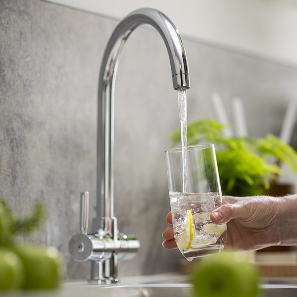 Abode Contemporary Water Filter Kitchen Mixer Tap with Filter Kit - Image 3