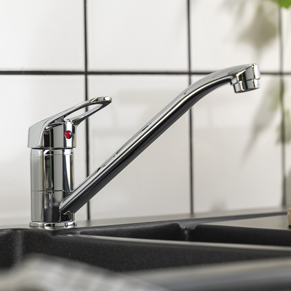 Abode Aria Single Lever Kitchen Mixer Tap   Chrome